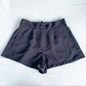 Forever 21 XS Black Slack Material Shorts